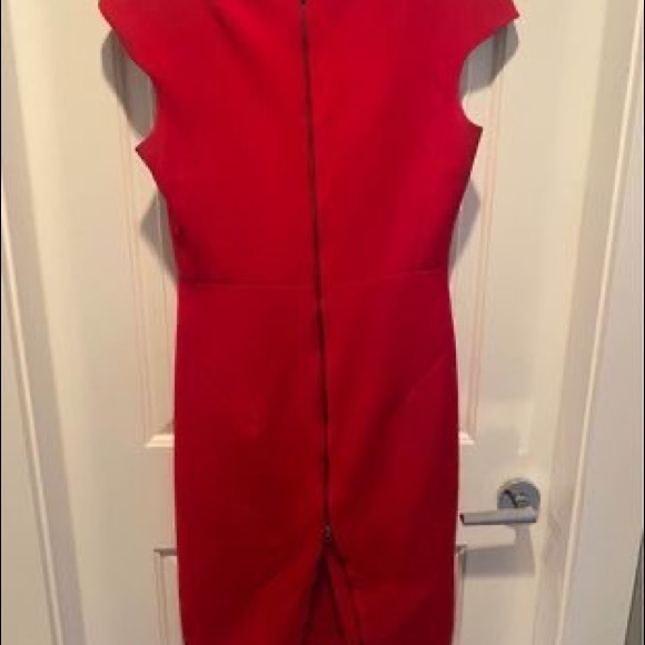 Sexy mid-length zipper-back dress - Picture 2 of 2